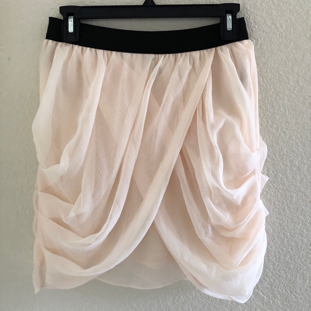 H&M gauzy pink tulip skirt